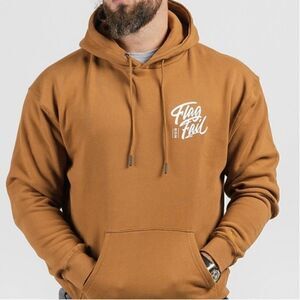 Flag Nor Fail NWT Pullover Fleece 'Base Hoodie' in 'Copper' Brown Size Small